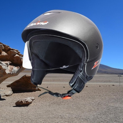 OZONE Superior Certified Helmet_openface@VG&_305 Motorbike Helmet(Black)