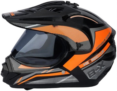 deletion X8 With Pc Visor ABS Material Motocross (MM-1) Motorbike Helmet(Orange)