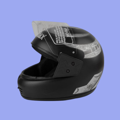 NOAX UNISEX HELMET FOR SAFTY RIDING FOR BIKEE53 Motorbike Helmet(Grey)
