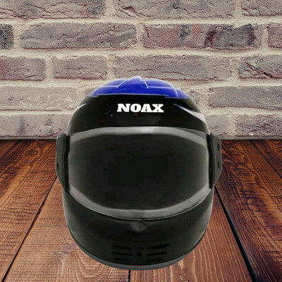 NOAX blue full face helmet unisex12 Motorbike Helmet(Black)