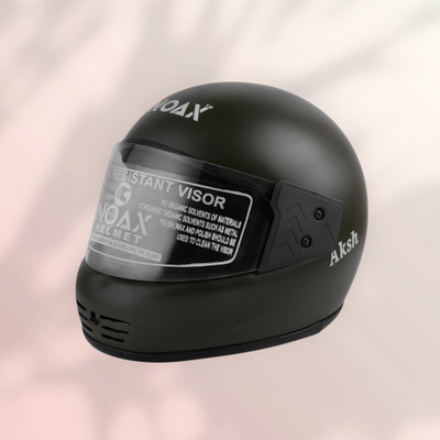NOAX ISI MARKED KING OF HELMET UNISEX RIDDING HELMET TOP SELLING(DD-849 Motorbike Helmet(Black)