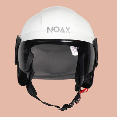 NOAX UNISEX SAFETY HELMET ONROAD HELMET- TWO WHEELER,BIKE & SCOOTER (SL-2268 Motorbike Helmet(White)