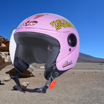 OZONE Zzz Plain_OF_Unisex_largesize_Oz041 Motorbike Helmet(Red)