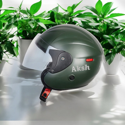 NOAX ISI MARKED UNISEX HELMET FOR RIDDING BIKE NON STOP(DD-668 Motorbike Helmet(Dark Green)