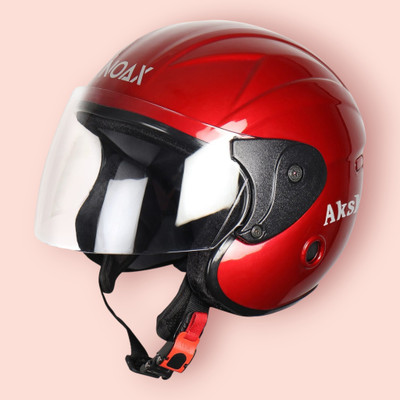NOAX UNISEX SAFETY HELMET ONROAD HELMET- TWO WHEELER,BIKE & SCOOTER (SL-3023 Motorbike Helmet(Red)