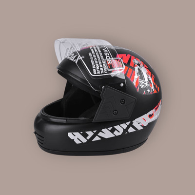 NOAX ISI MARKED UNISEX HELMET FOR RIDDING BIKE NON STOP(DD-613 Motorbike Helmet(Red)
