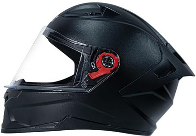 STUDDS Raider ISI Certified Full Face Helmet for Men and Women with Spoiler Motorbike Helmet(Black)