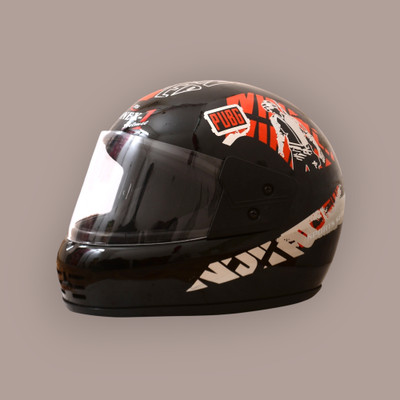 zonex-1 Full Face Motorbike Helmet with with PUBG Sticker On It (Red, M)_3_New Motorbike Helmet(Red)