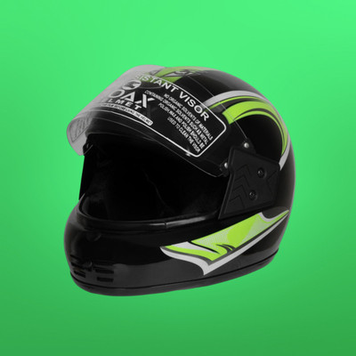 NOAX UNISEX SAFETY HELMET ONROAD HELMET- TWO WHEELER,BIKE & SCOOTER (SL-1856 Motorbike Helmet(Black)