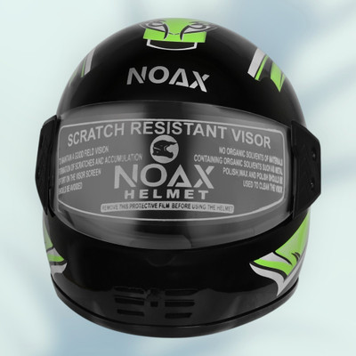 NOAX UNISEX SAFETY HELMET ONROAD HELMET- TWO WHEELER,BIKE & SCOOTER (SL-367 Motorbike Helmet(Green)