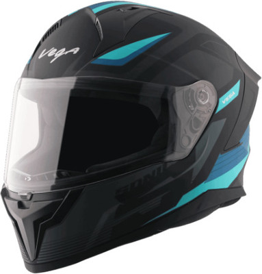 VEGA Sonic Trigger isi & Dot Certified Full Face Sports Large Motorbike Helmet(Dull Black Blue)