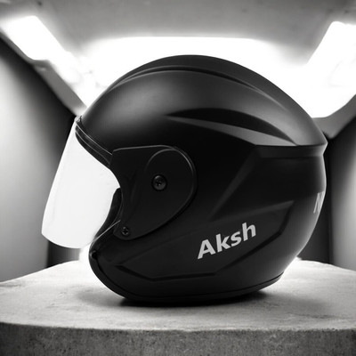 NOAX BRANDED ISI MARKED HELMET FOR UNISEX GENDER KEEP SAFE RIDING (SL_1092 Motorbike Helmet(Black)