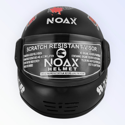 NOAX HELMET FOR YOUNG RIDDING UNISEX BIKE RIDDING SOLID (FKSL-238 Motorbike Helmet(Red)
