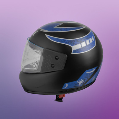NOAX unisex full facce helmet originall@1 Motorbike Helmet(Blue)