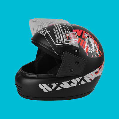 NOAX ISI MARKED KING OF HELMET UNISEX RIDDING HELMET TOP SELLING(DD-548 Motorbike Helmet(Red)