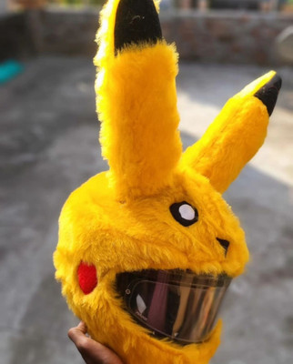 Vagary Pikachuu Style Bunny Helmet Cover For Full Face Helmet Motorbike Helmet(Yellow)