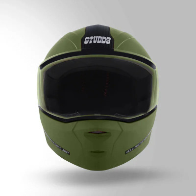 STUDDS NINJA ELITE Motorbike Helmet(MILTARI GREEN)