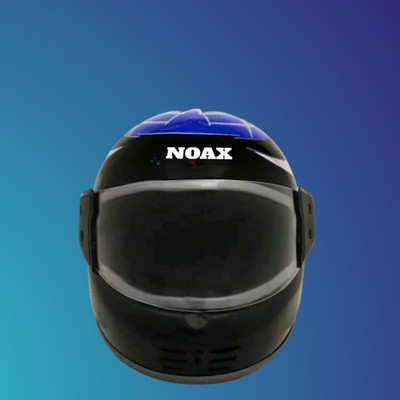 Font blue full face helmet unisex79-AAA Motorbike Helmet(Black)
