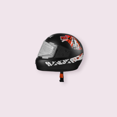 Font Unisex Full Face Helmet For Motorbikes -423-ABC Motorbike Helmet(Red)