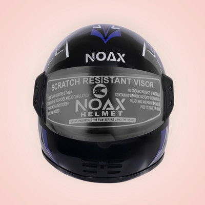 NOAX ISI MARKED KING OF HELMET UNISEX RIDDING HELMET TOP SELLING(DD-857 Motorbike Helmet(Blue)