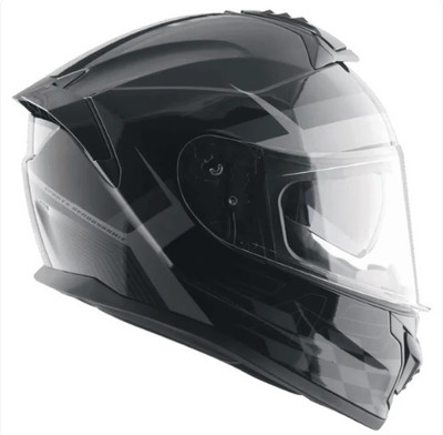 VEGA Zap Alliance Dual Visor Full Face X-Large Motorbike Helmet(Black Grey)
