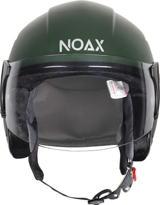 NOAX Half face Motorbike Helmet(Dark Green)