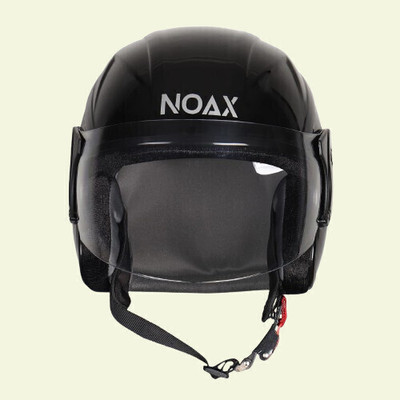 NOAX UNISEX HELMET ISI PROOFED SOLID HELMET BUY SURE@74 Motorbike Helmet(Black)