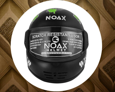 NOAX ISI MARKED FULL FACE HELMET FOR SAFE RIDING UNISEX BUYY_1005 Motorbike Helmet(Green)