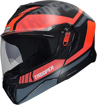 STUDDS D1 MATT BLACK RED N8 Motorbike Helmet(Red)
