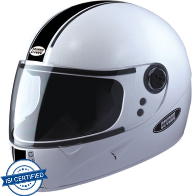 STUDDS Chrome Eco Motorbike Helmet(White)