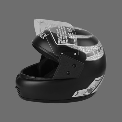 Font unisex full face quality good helmet @@272-AAA Motorbike Helmet(Grey)