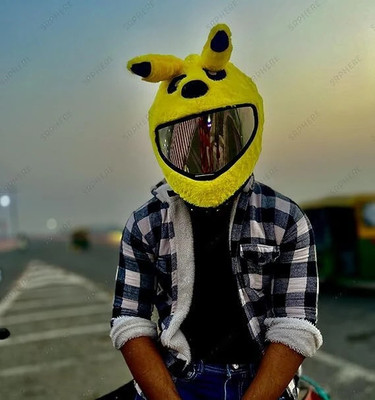 BestLook Motorcycle Rabbit Style Bunny Helmet Cover for Full Face Motorsports Helmet(Multicolor, Yellow)