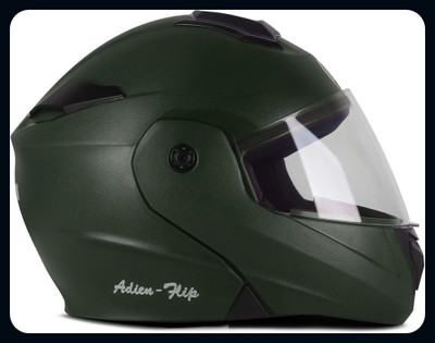 fuery Flip-up Plain Visor Blue Helmet Z058_New Motorsports Helmet(Green)