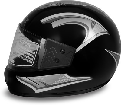NOAX UNISEX SAFETY HELMET ONROAD HELMET- TWO WHEELER,BIKE & SCOOTER (SL-55 Motorbike Helmet(Black)