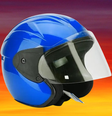 Lxt Blue_Half_face_Helmet_with ISI Certified_BL61 Motorbike Helmet(Blue)