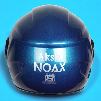 NOAX BRANDED ISI MARKED HELMET FOR UNISEX GENDER KEEP SAFE RIDING (SLFK-1130 Motorbike Helmet(Blue)