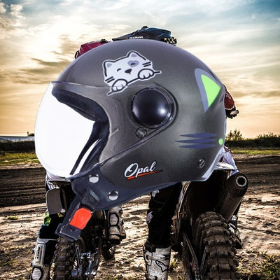 OZONE JSR_OPEN-FACE_HELMET_JBB_SUPER QUALITY_SAFETY_ABVG_@31 Motorbike Helmet(Dark Grey)