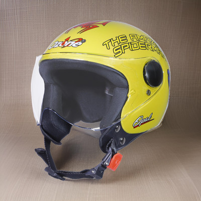 OZONE Prime Helmet_OpenFace_for Safety_Premium quality_LG@a@41 Motorbike Helmet(Yellow)