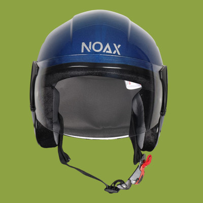 NOAX unisex open face helmet for safty662 Motorbike Helmet(Blue)