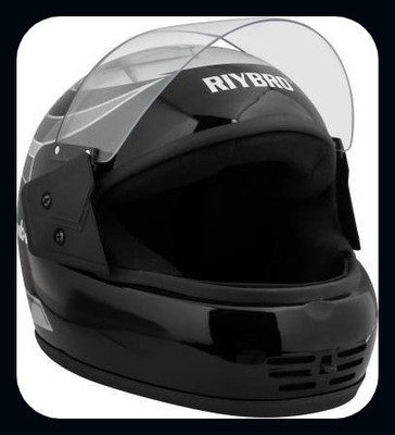 Adi COFFARS (ISI) Full Face Helmet Motorbike Helmet (Black, Silver)_HLT Motorsports Helmet(BLACK & SILVER)