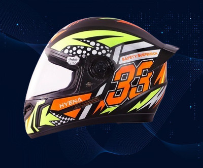 OZONE Prime Helmet_full face_HyEna_@R@Class_AD_@767 Motorbike Helmet(ORENGE-BLACK)