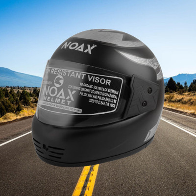 NOAX UNISEX HELMET FOR SAFTY RIDING FOR BIKE21 Motorbike Helmet(Grey)