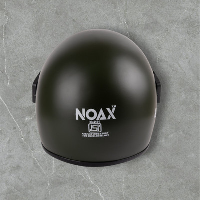 NOAX BRANDED ISI MARKED HELMET FOR UNISEX GENDER KEEP SAFE RIDING (SLFK-76 Motorbike Helmet(Black)