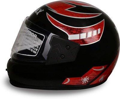 NOAX UNISEX SAFETY HELMET ONROAD HELMET- TWO WHEELER,BIKE & SCOOTER (SL-10 Motorbike Helmet(Black)