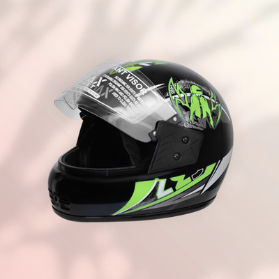 Font unisex full face good hard quality helmet-Green333B Motorbike Helmet(Green)