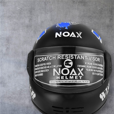 NOAX KING OF HELMET UNISEX OPEN FACE motorbike HELMET-98-Blue Motorbike Helmet(Blue)