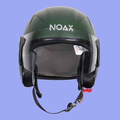 NOAX helmet for bike riding & scooty15 Motorbike Helmet(Green)