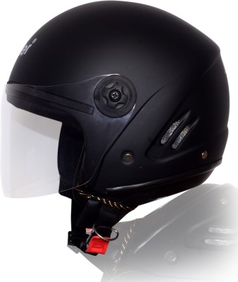 RIDER UNISEX SCOORTY HELMET Motorbike Helmet(Black)