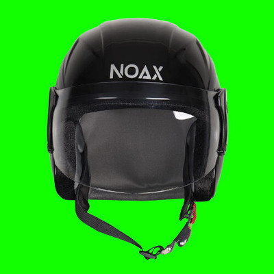 NOAX KING OF HELMET UNISEX OPEN FACE motorbike HELMET_49 Motorbike Helmet(Black)