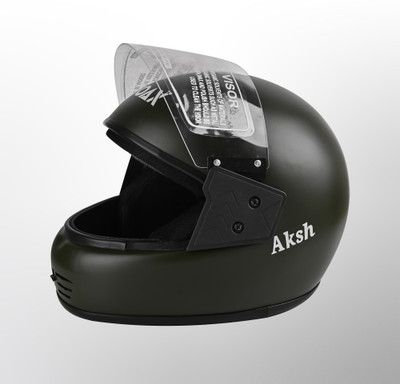 NOAX unisex full face good hard quality helmet @662 Motorbike Helmet(Grey)